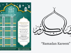 Calendário do Mês de Ramadan 2022 Região do Grande ABC