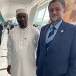 Ali Saifi CEO da Cdial Halal com H.E. Dr. Koutoub Mustafa Sano secretario geral do International Islamic Fiqh Academy in Jeddan